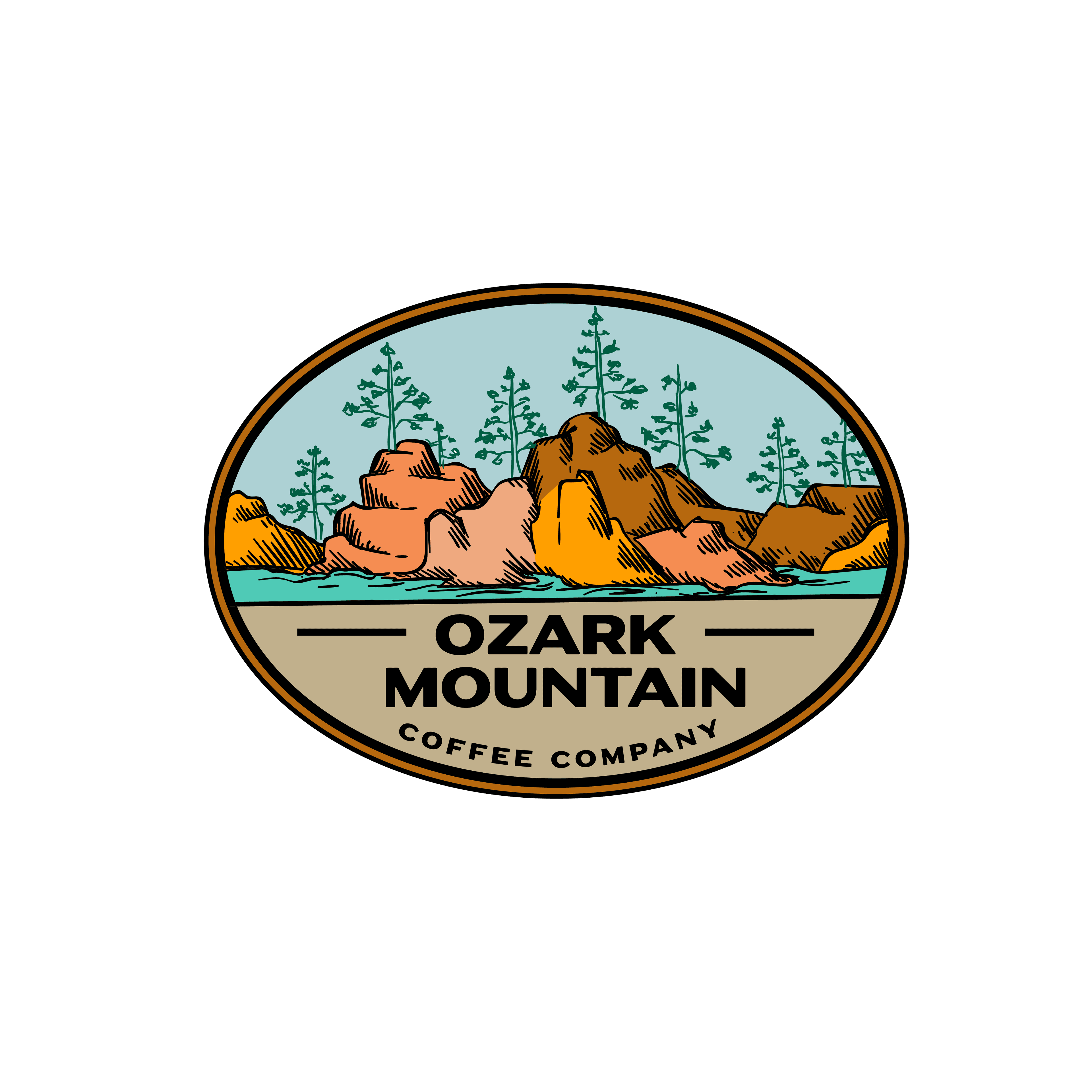 Ozark Mountain Coffee Company logo